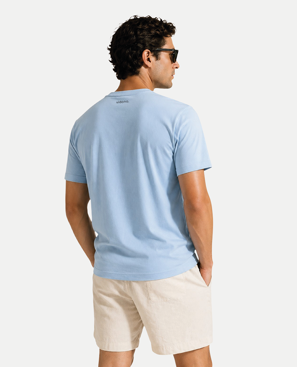 T-Shirt Glacier Blue Round Neck | Limited Edition Pima Cotton Men