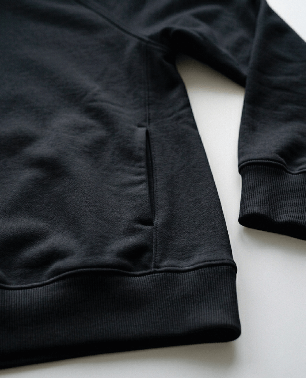 Hoodie Gray Lightweight Cross Neck | Pima Cotton