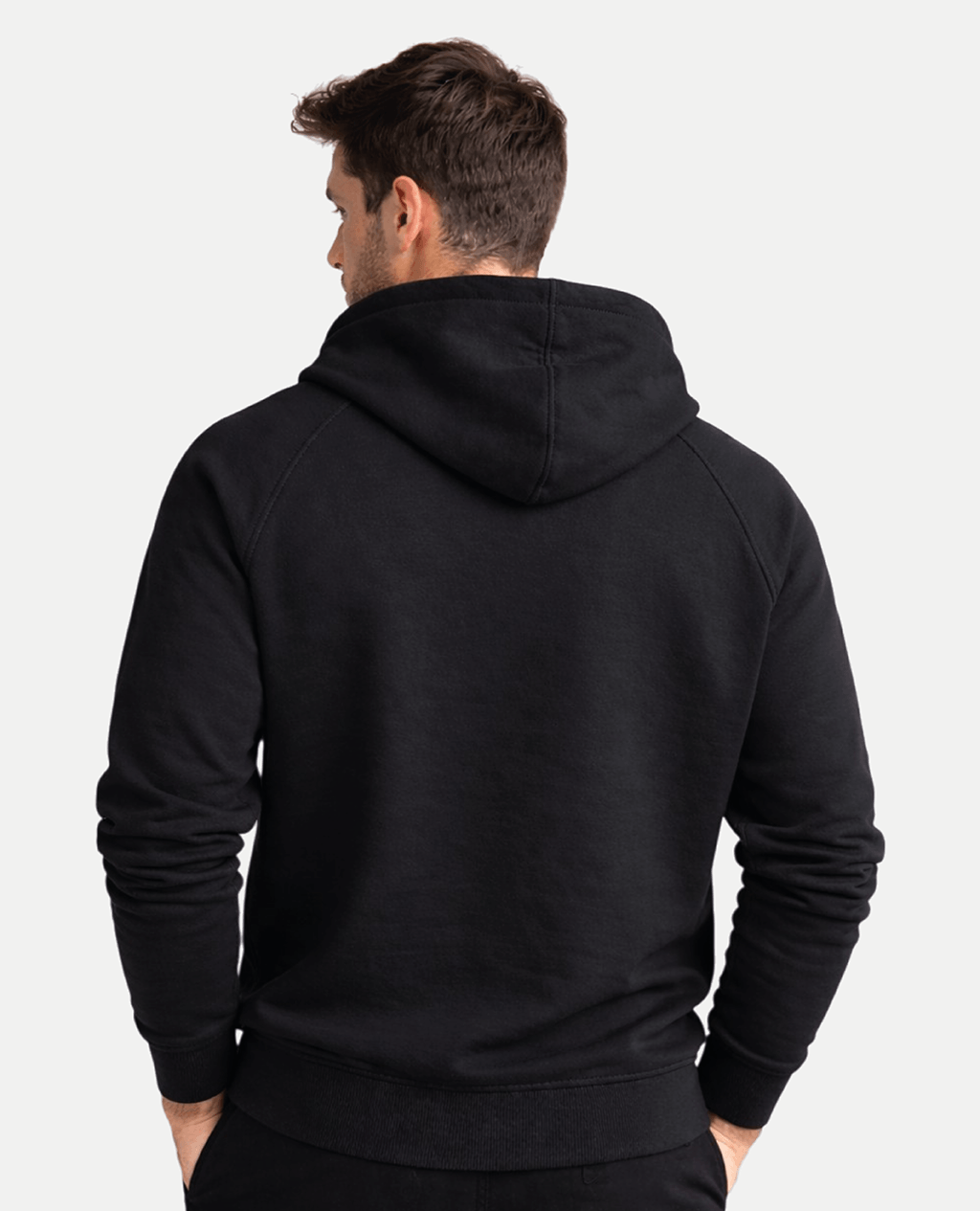 Hoodie Gray Lightweight Cross Neck | Pima Cotton