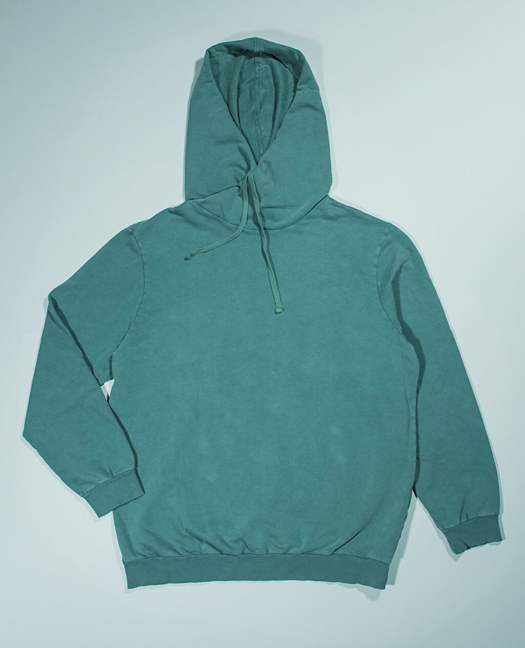 Hoodie Green Lightweight Cross Neck | Pima Cotton