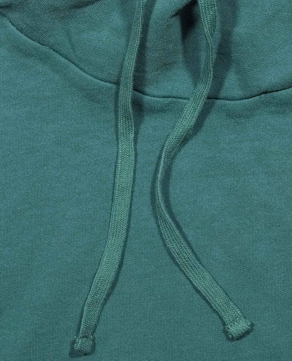 Hoodie Green Lightweight Cross Neck | Pima Cotton
