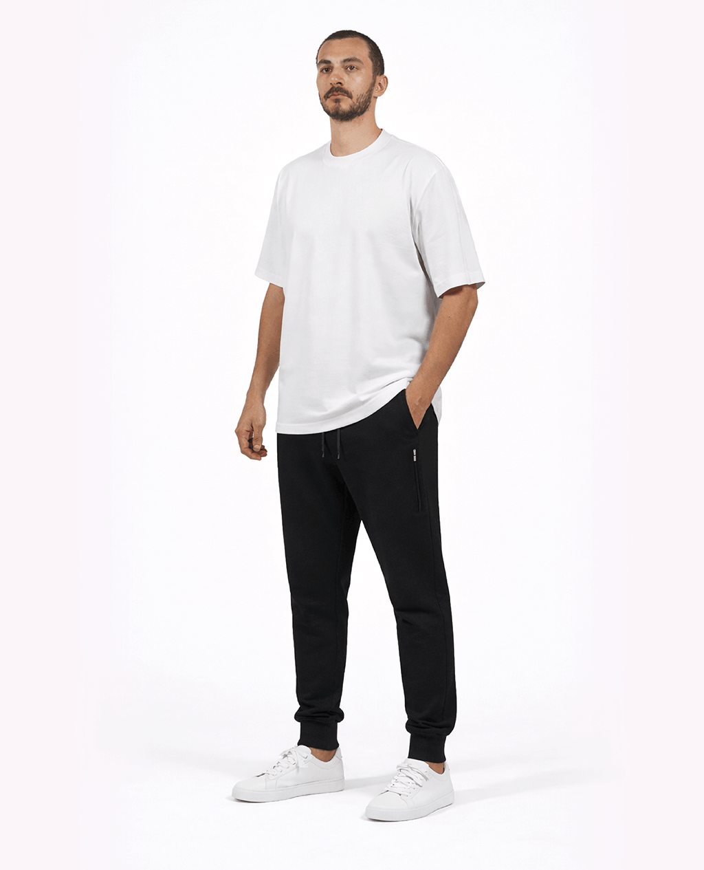 Hoodie Gray Lightweight Cross Neck | Pima Cotton