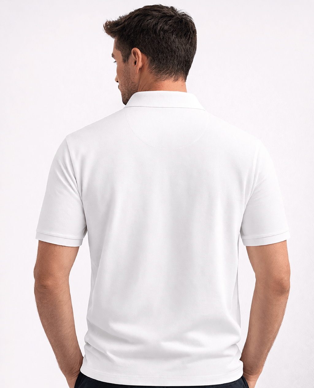 Polo Navy Blue Open Collar | Pima Cotton Men