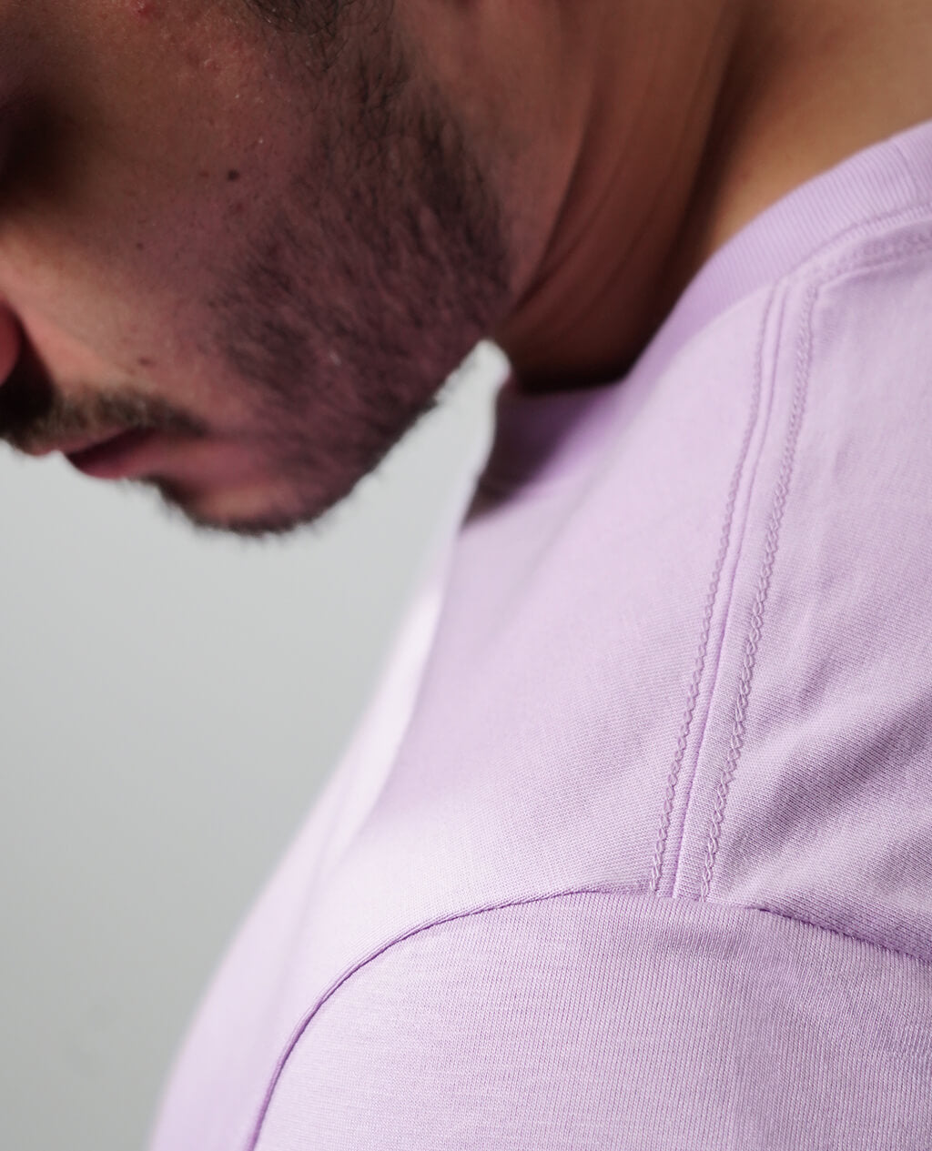 T-Shirt Lilac Round Neck | Limited Edition Pima Cotton Men