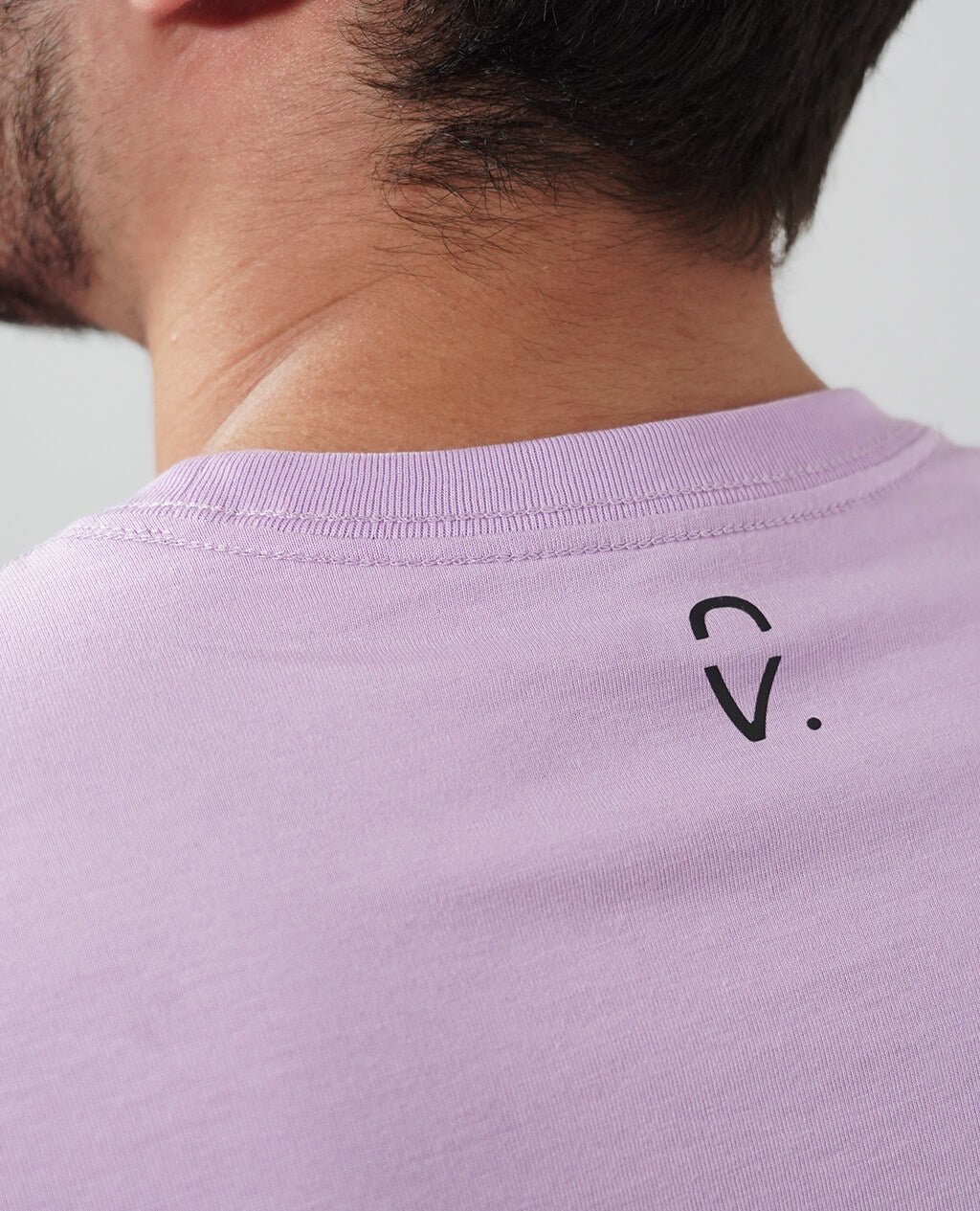 T-Shirt Lilac Round Neck | Limited Edition Pima Cotton Men