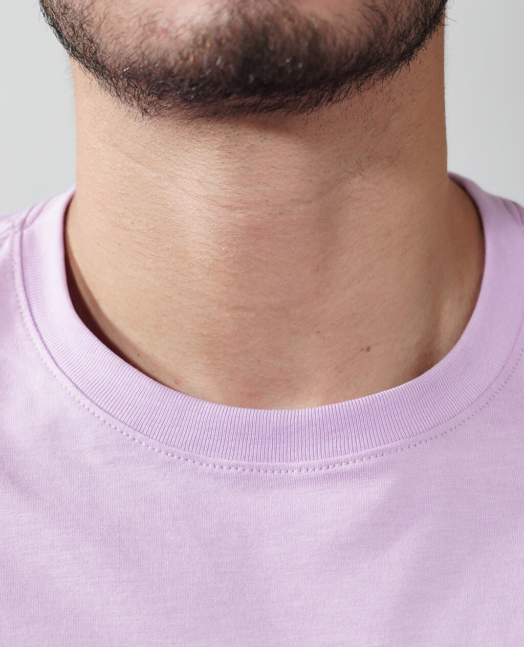 T-Shirt Lilac Round Neck | Limited Edition Pima Cotton Men