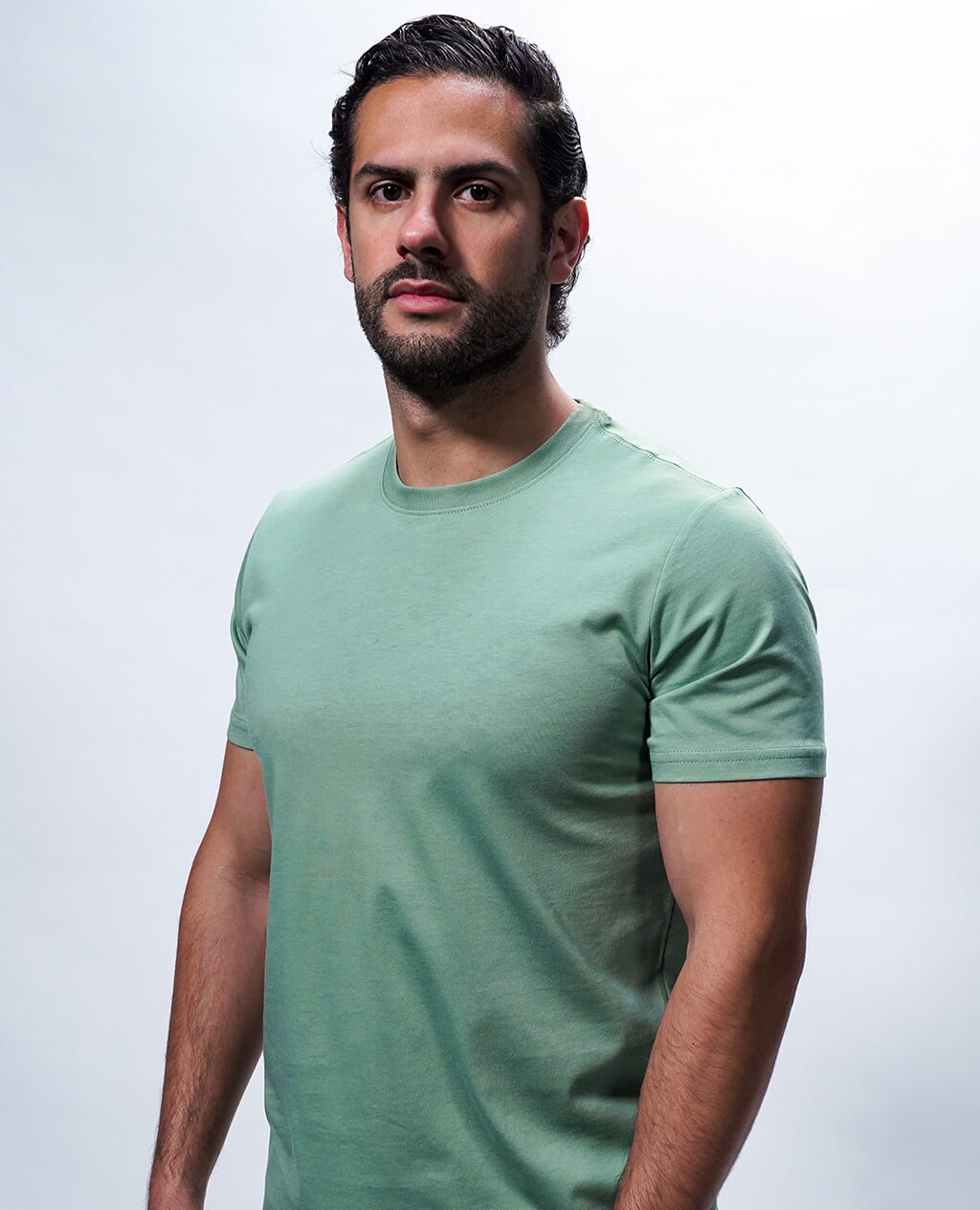 T-Shirt Aqua Round Neck | Limited Edition Pima Cotton Men