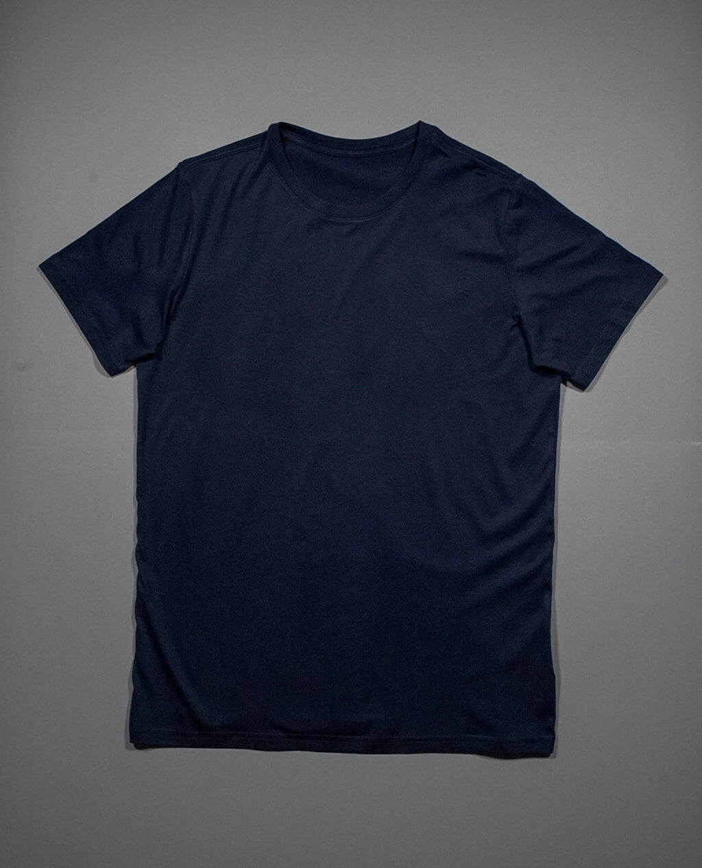 T-Shirt Navy Blue Round Neck | Pima Cotton Men