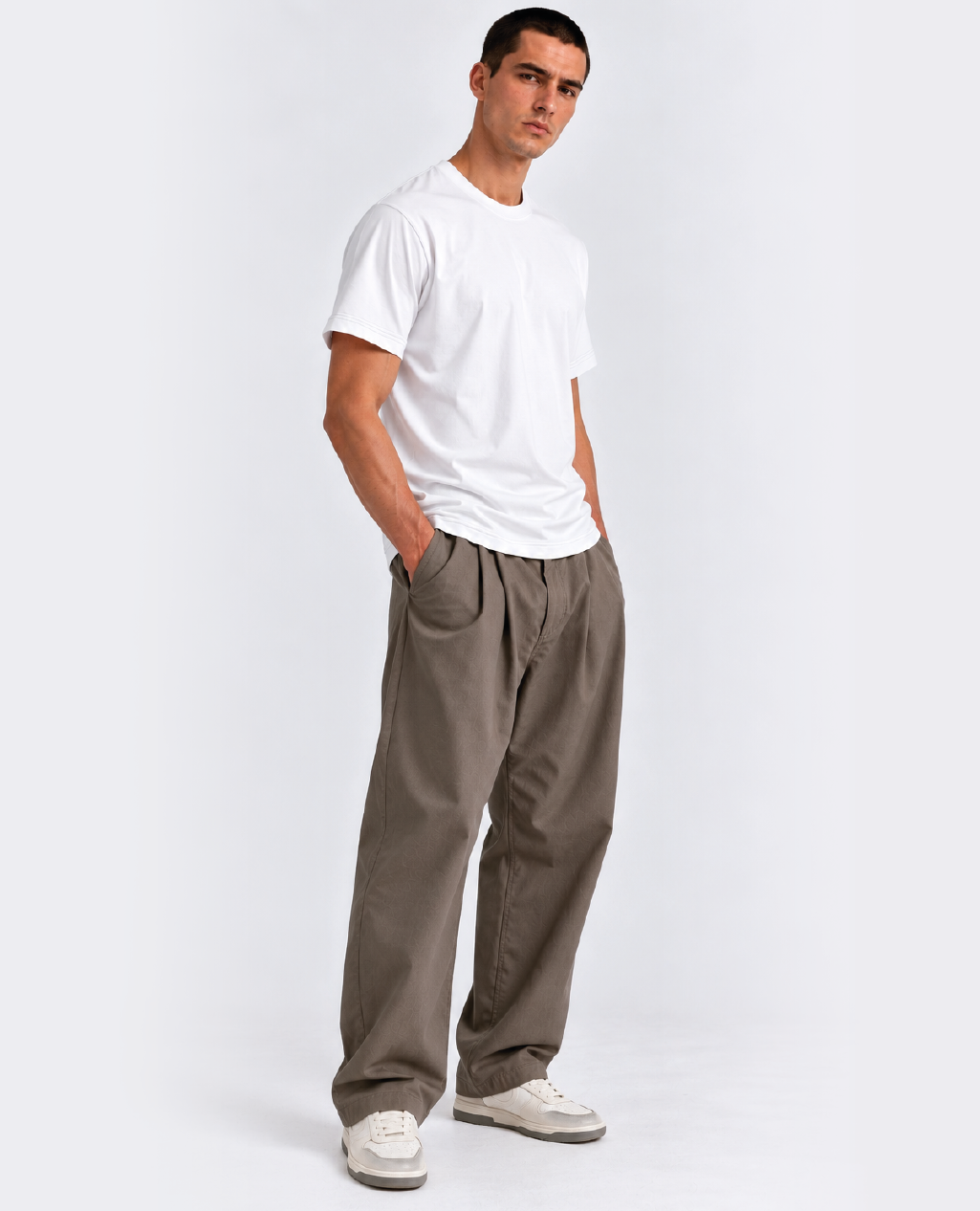 T-Shirt White Round Neck | Sorona Line Men