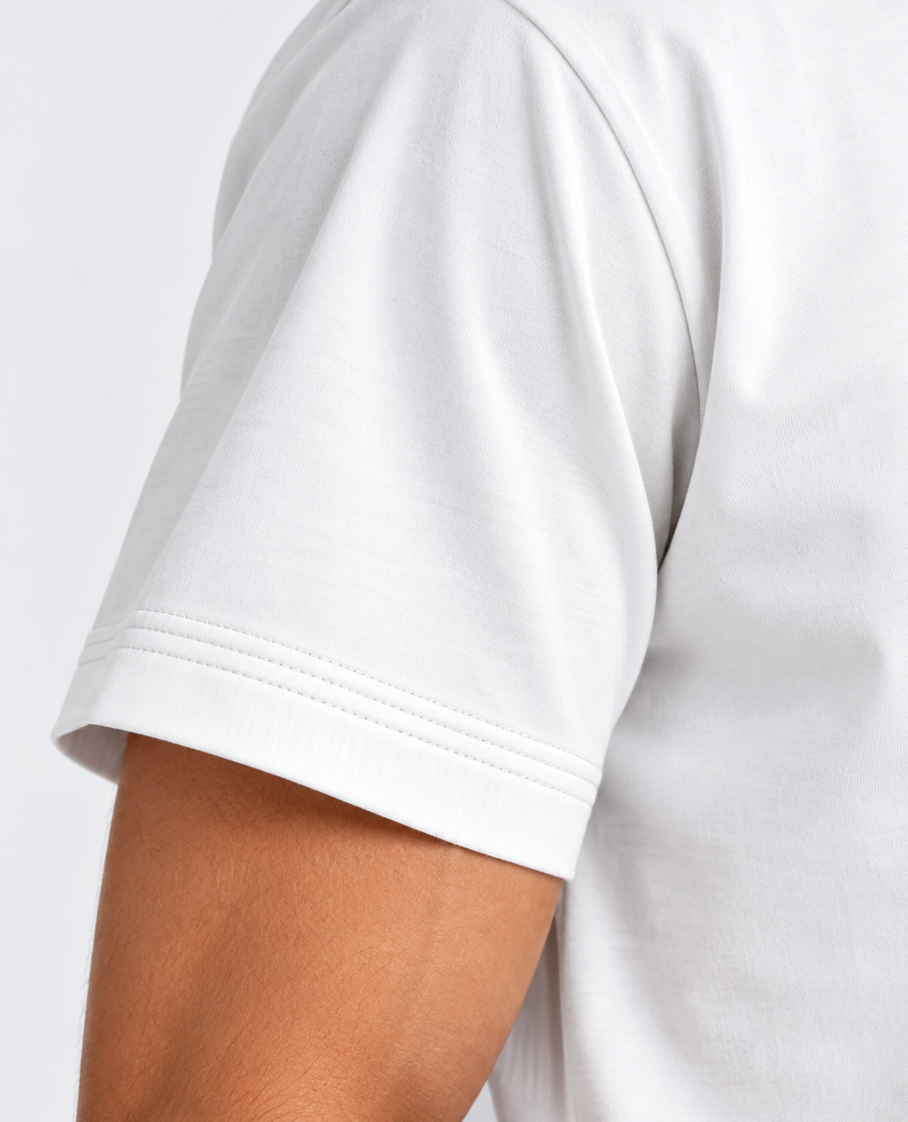 T-Shirt White Round Neck | Sorona Line Men