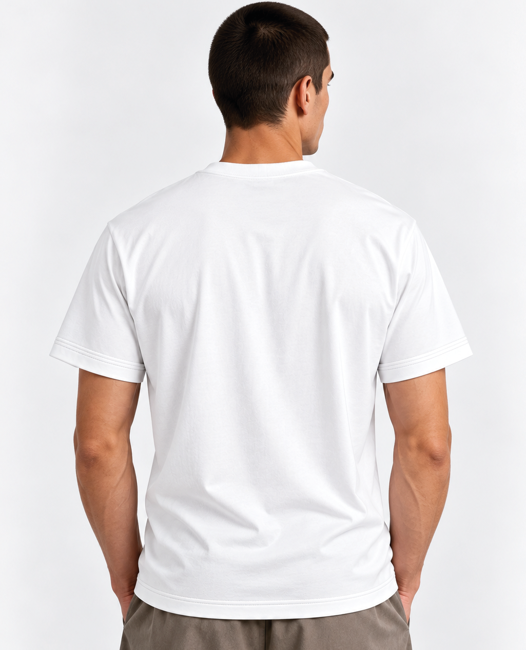 T-Shirt White Round Neck | Sorona Line Men