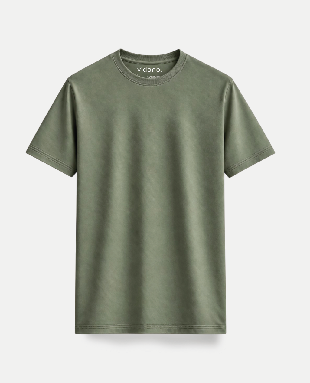T-Shirt Olive Green Round Neck | Sorona Line Men