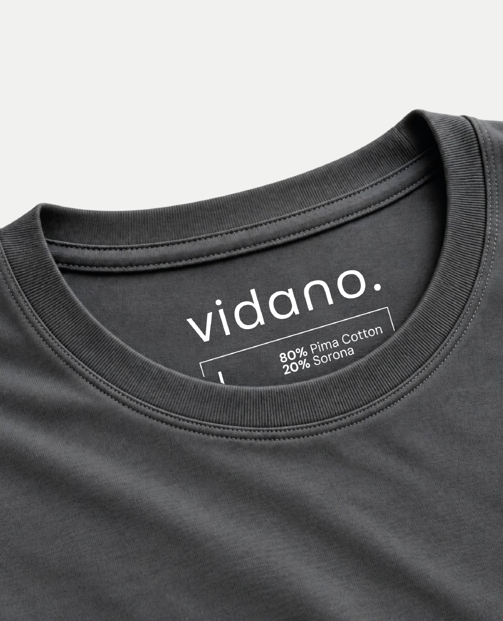 T-Shirt Deep Charcoal Round Neck | Sorona Line Men