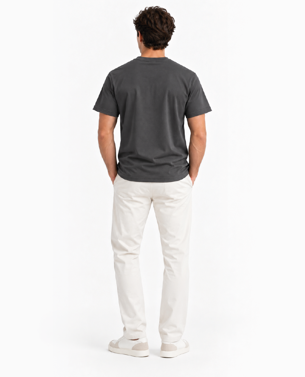 T-Shirt Deep Charcoal Round Neck | Sorona Line Men