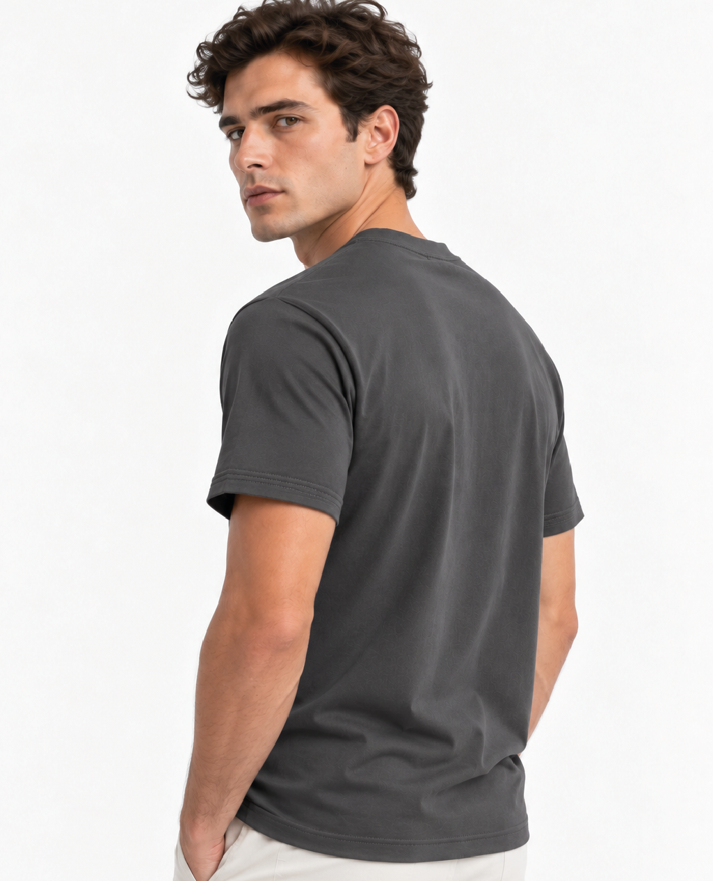 T-Shirt Deep Charcoal Round Neck | Sorona Line Men