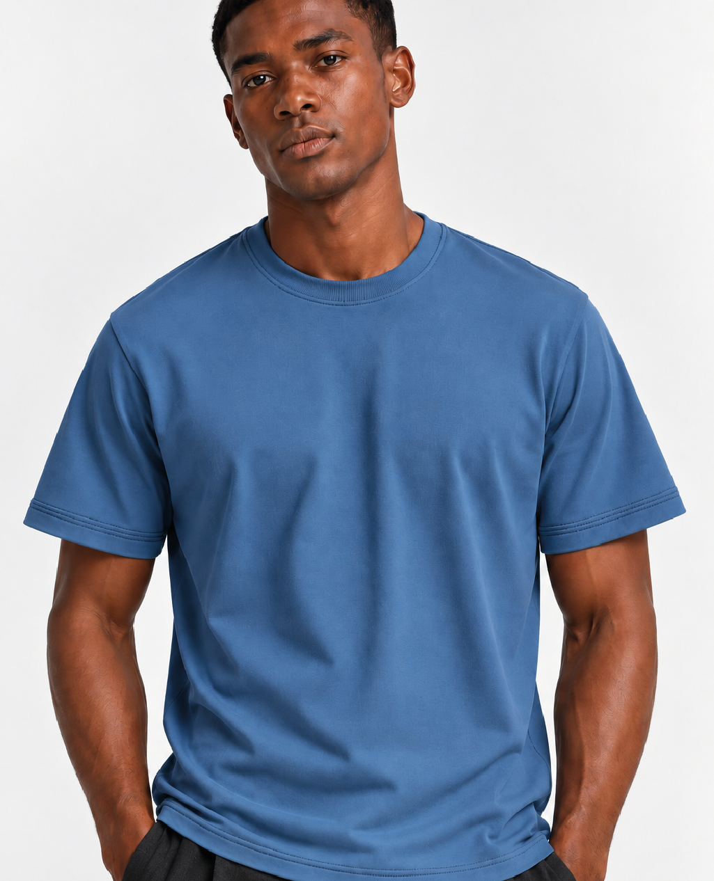 T-Shirt Indigo Blue Round Neck | Sorona Line Men