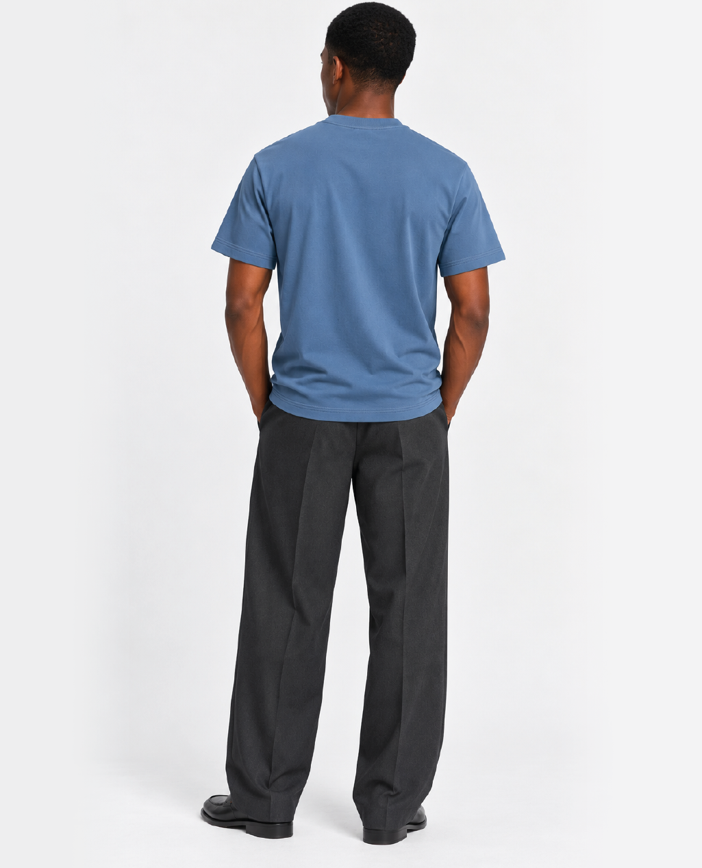 T-Shirt Indigo Blue Round Neck | Sorona Line Men