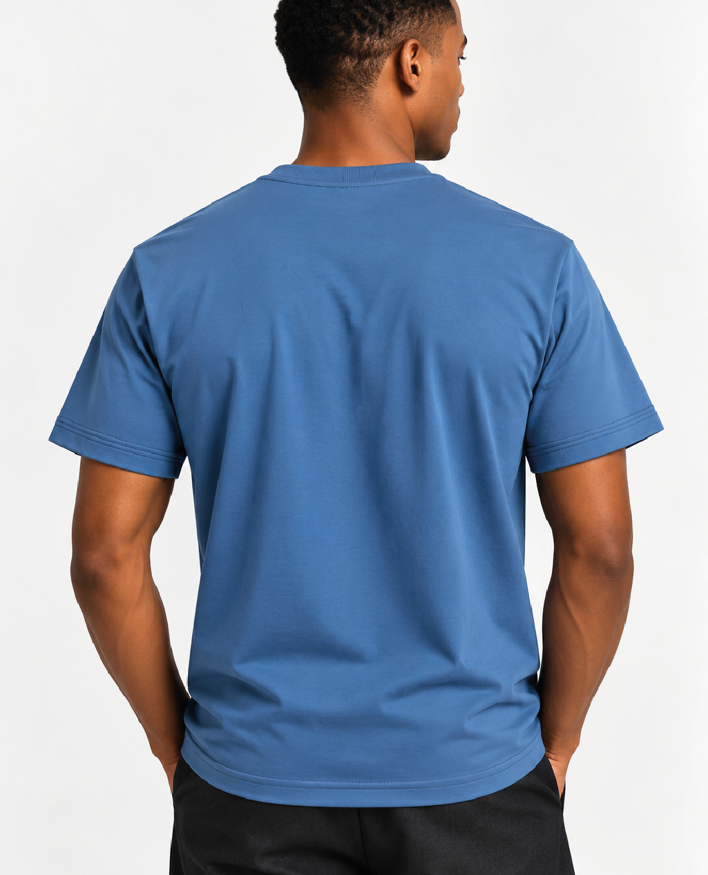 T-Shirt Indigo Blue Round Neck | Sorona Line Men