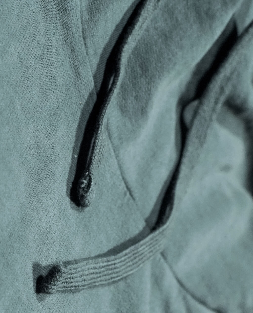 Hoodie Gray Lightweight Cross Neck | Pima Cotton