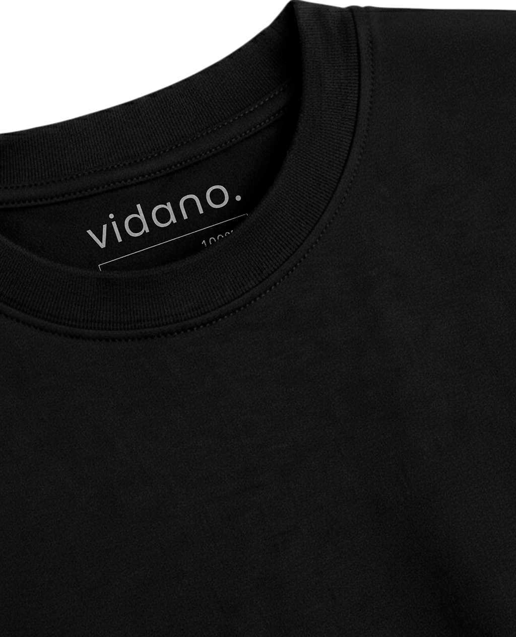 T-Shirt Black Round Neck | Pima Cotton Men