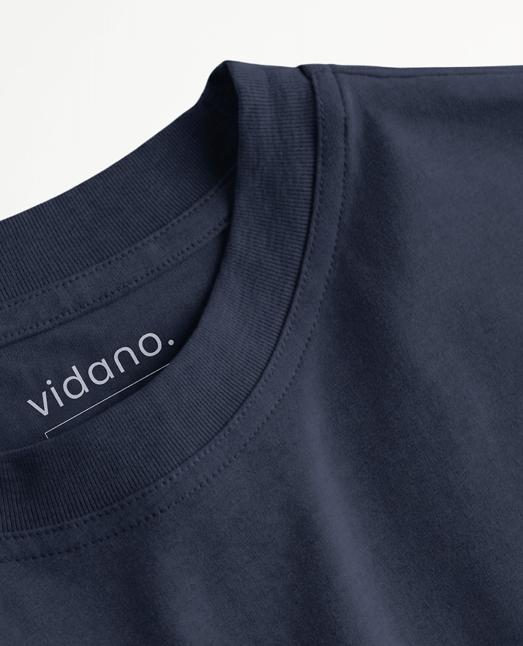 T-Shirt Navy Blue Round Neck | Pima Cotton Men