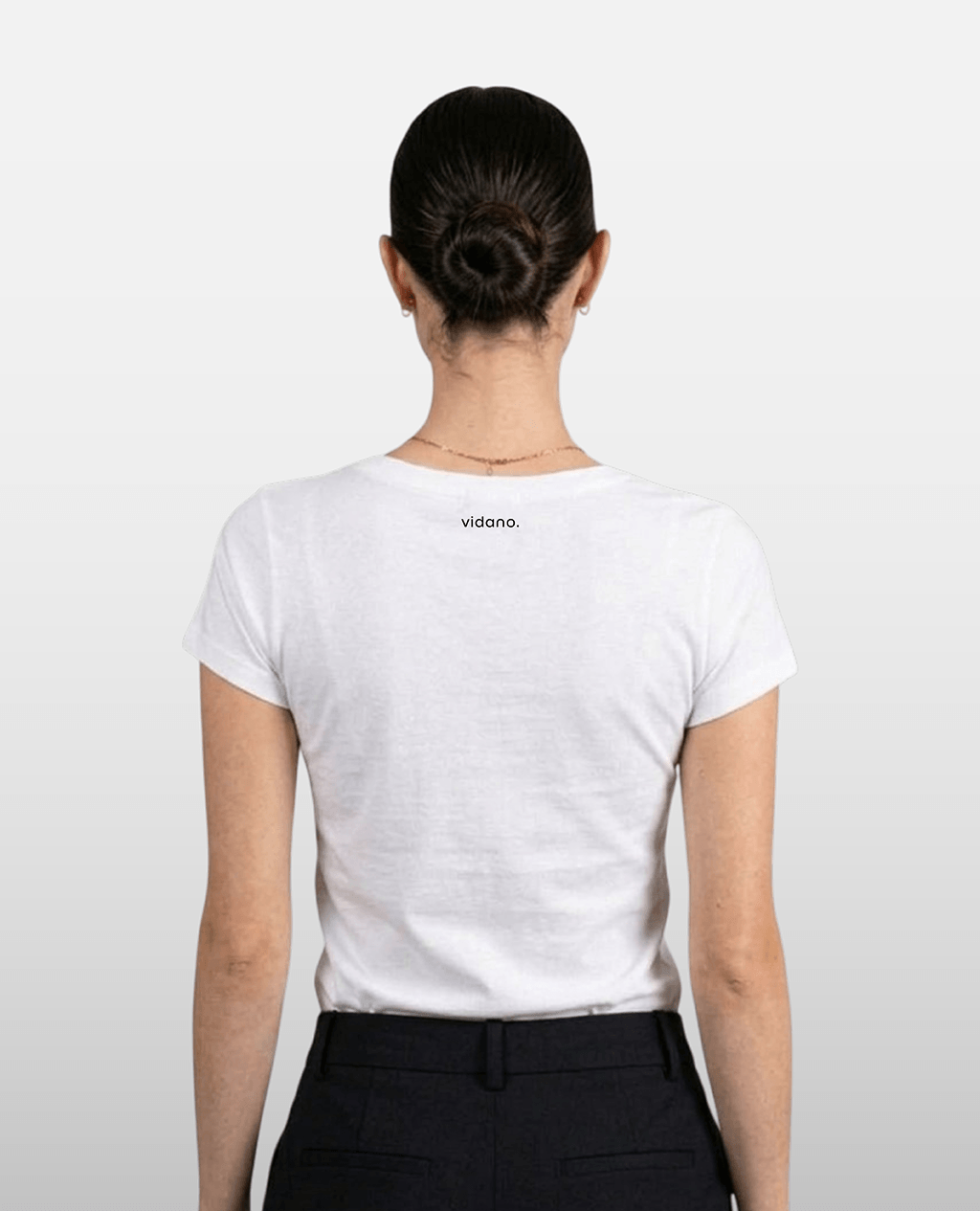 T-Shirt White V Neck | Pima Cotton Women