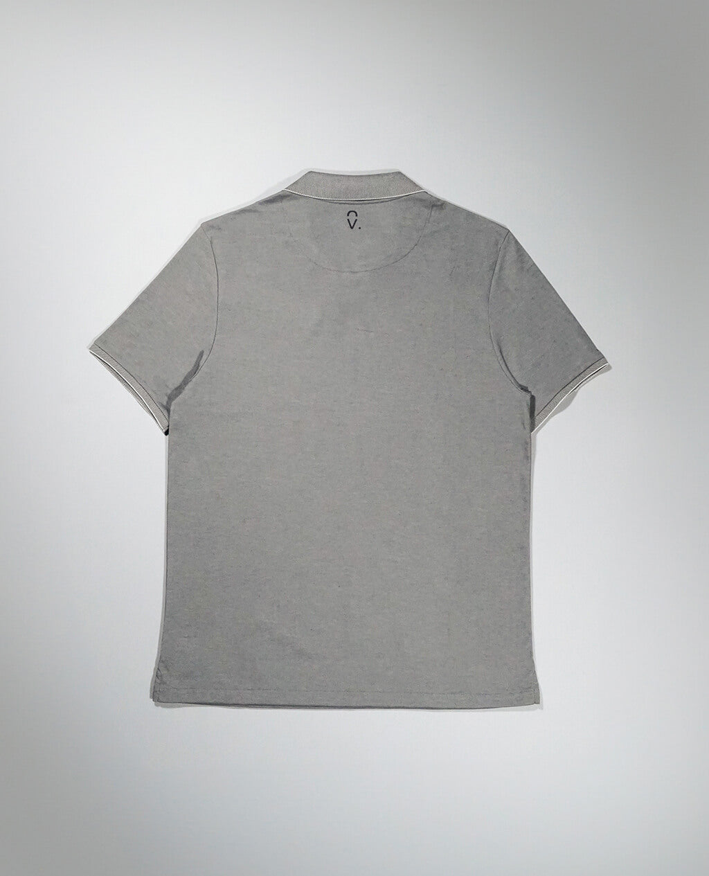 Polo Light Gray Open Collar | Pima Cotton Men