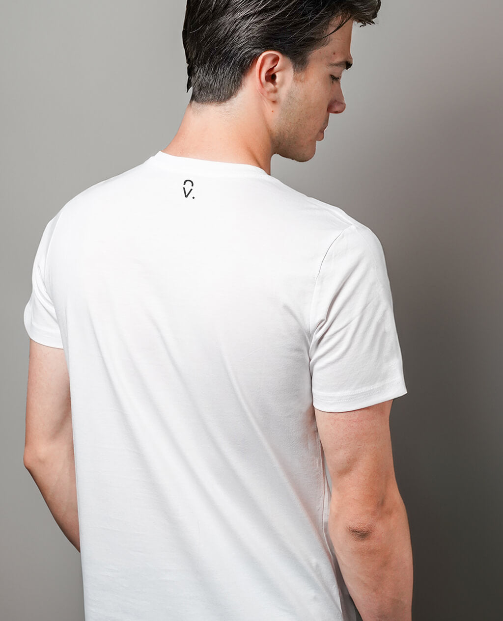 T-Shirt White Round Neck | Pima Cotton Men