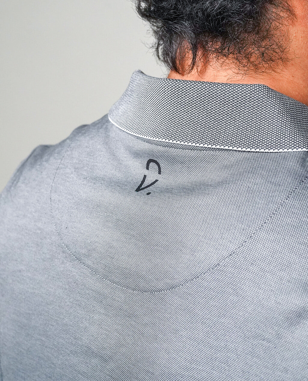 Polo Light Gray Open Collar | Pima Cotton Men