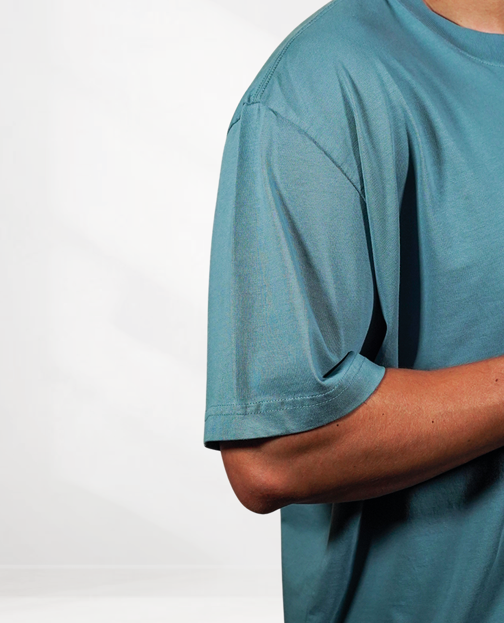 T-Shirt Oversized Steel Blue | Pima Cotton