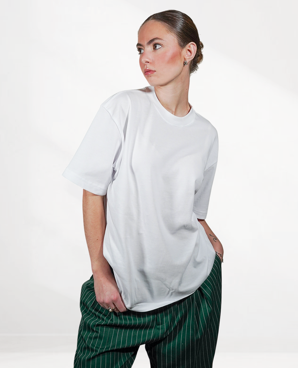 T-Shirt Oversized White | Pima Cotton