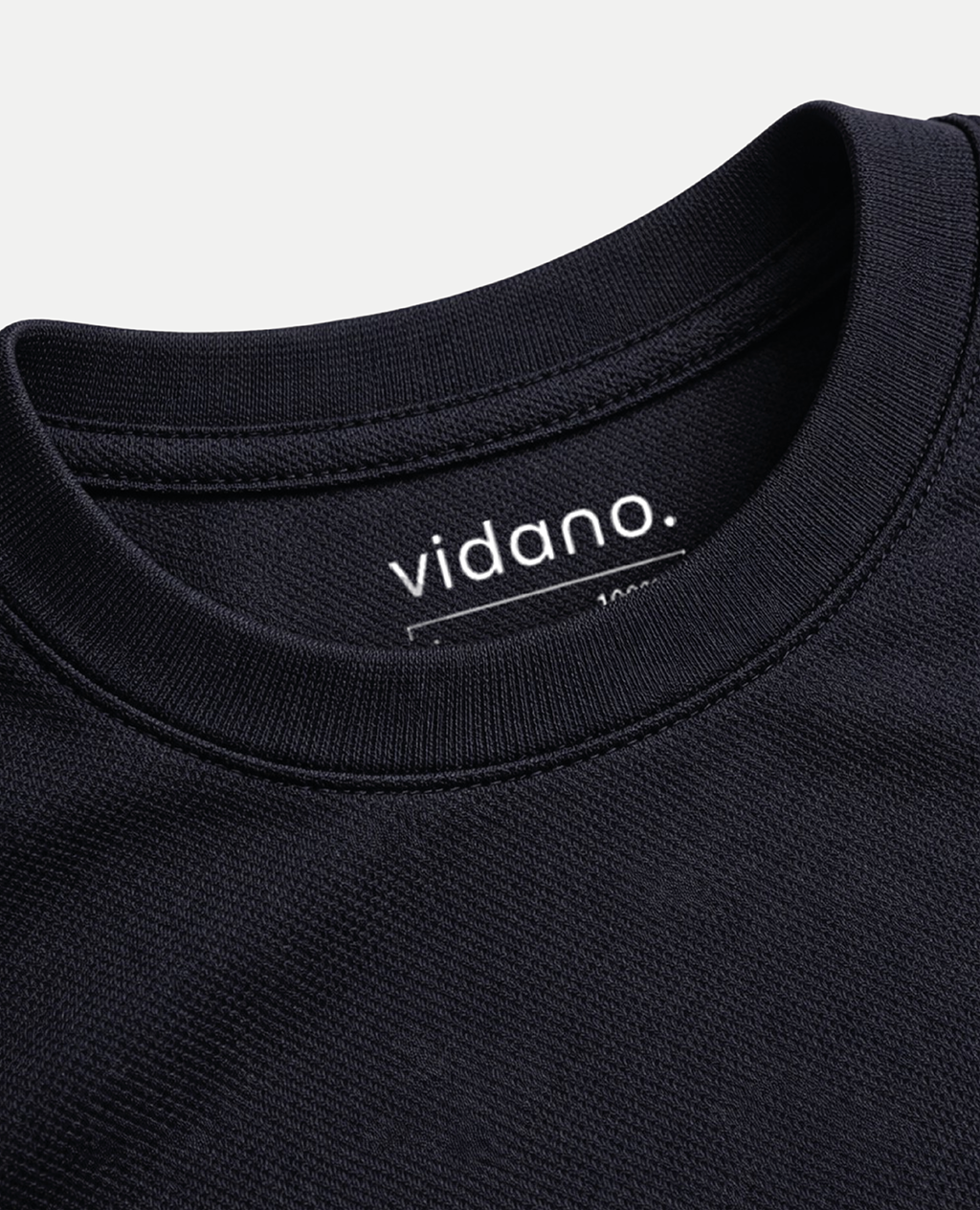 T-Shirt Black Round Neck | Pima Cotton Men