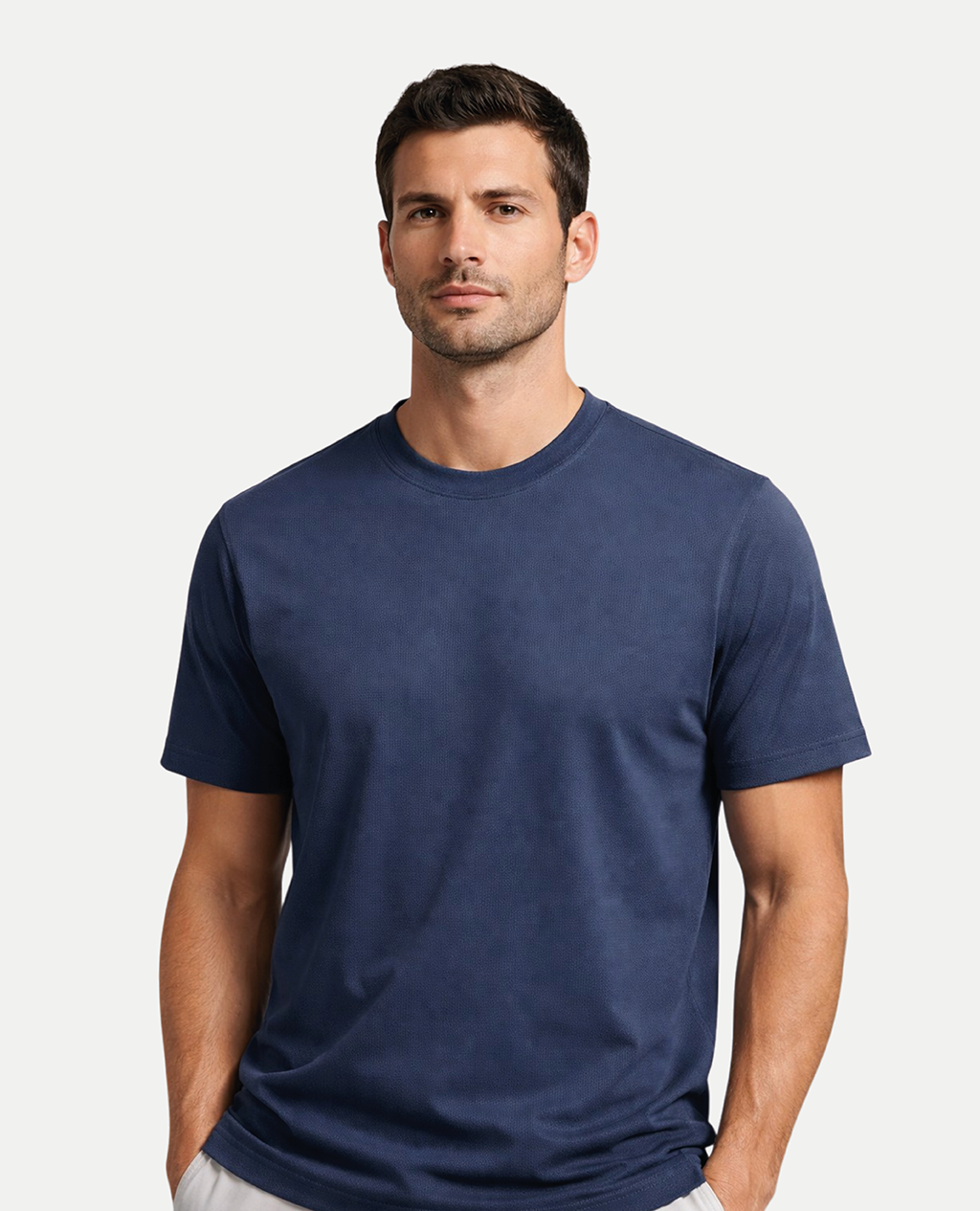 T-Shirt Black Round Neck | Pima Cotton Men