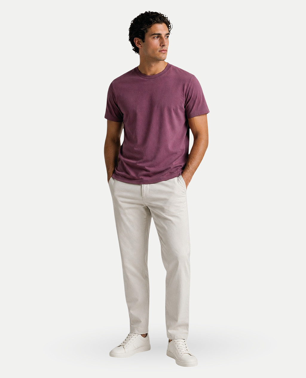T-Shirt Dust Wine Round Neck | Limited Edition Pima Cotton Men