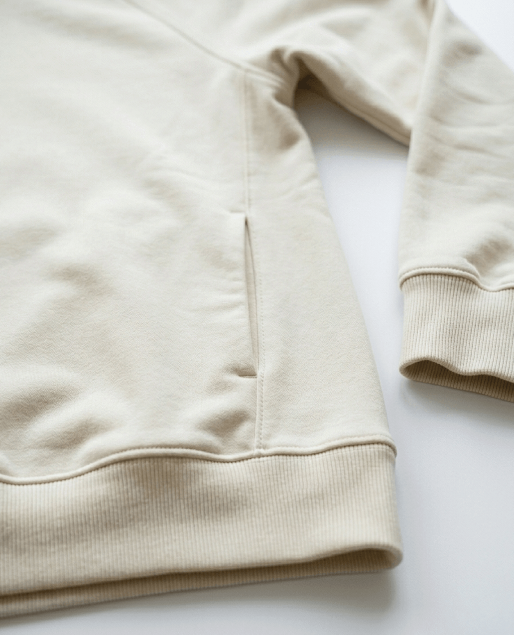 Hoodie Gray Lightweight Cross Neck | Pima Cotton