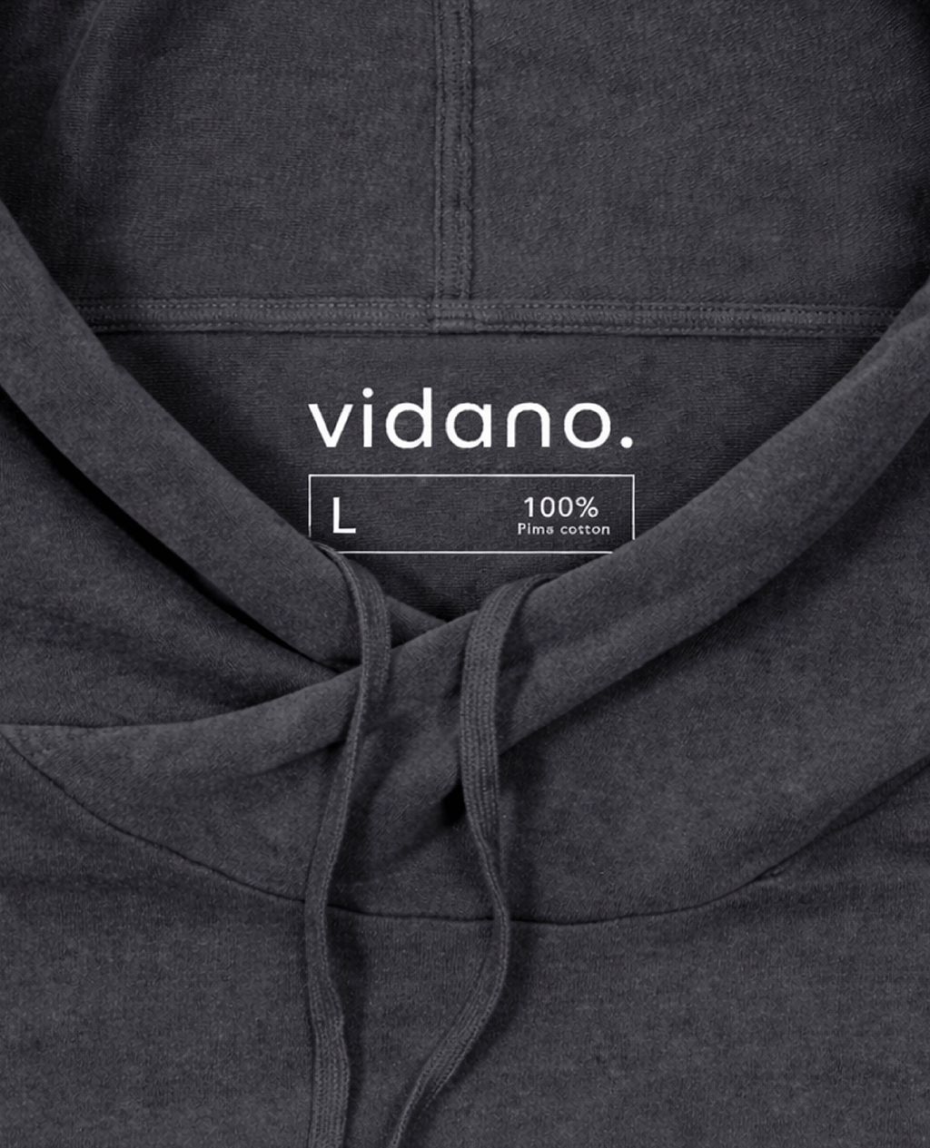 Hoodie Gray Lightweight Cross Neck | Pima Cotton