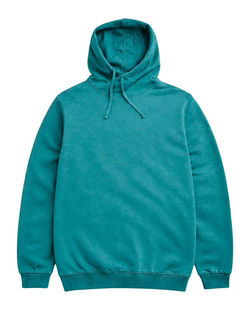 Hoodie Green Lightweight Cross Neck | Pima Cotton