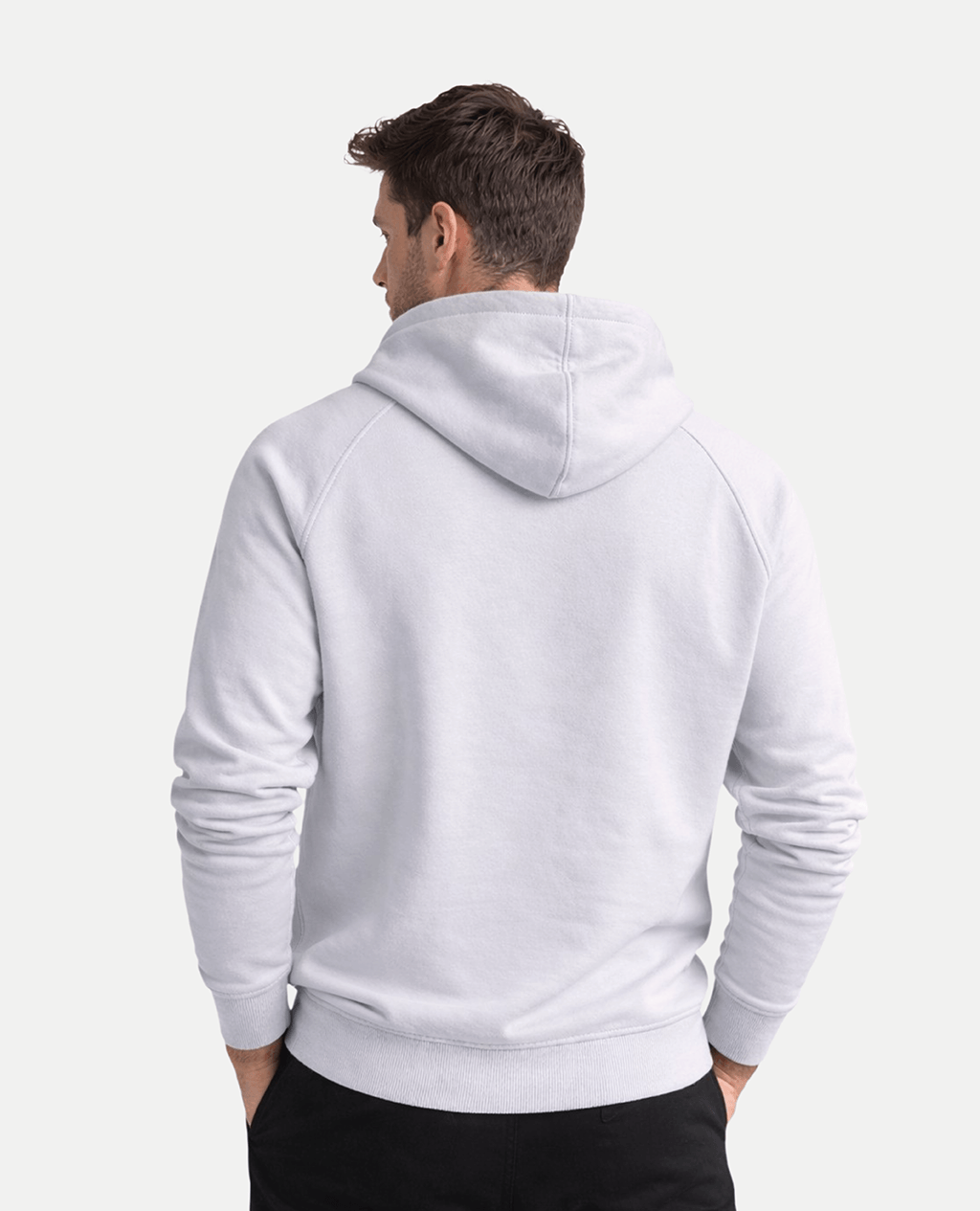 Hoodie Gray Lightweight Cross Neck | Pima Cotton