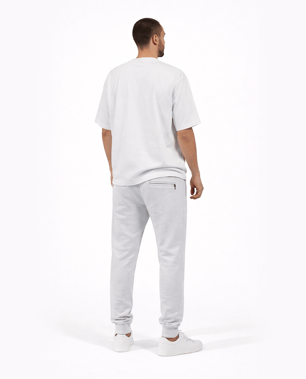 Hoodie Gray Lightweight Cross Neck | Pima Cotton