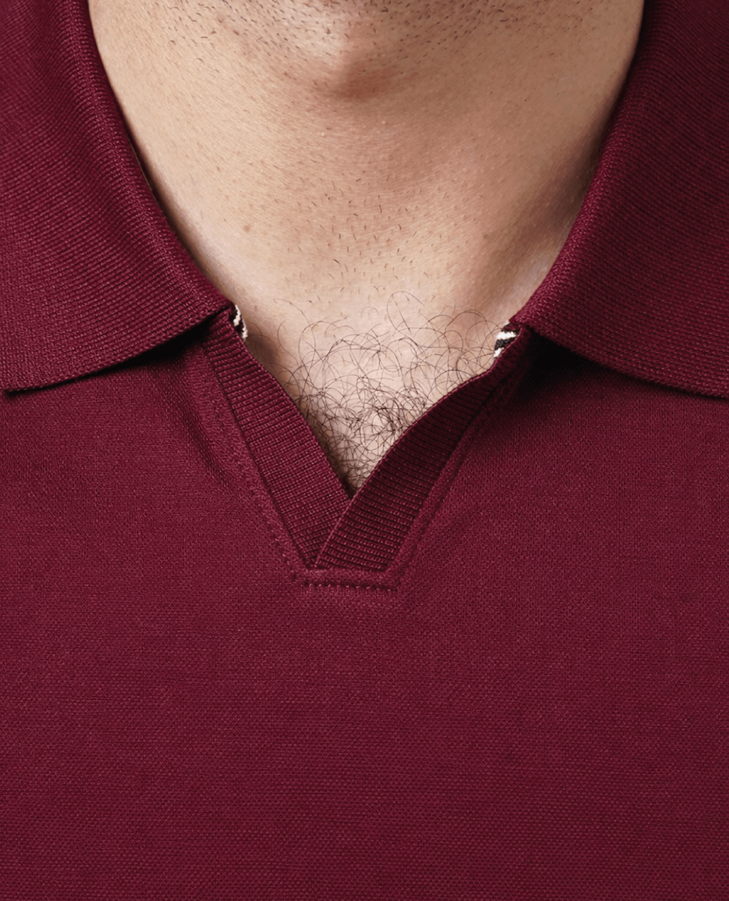 Polo Navy Blue Open Collar | Pima Cotton Men