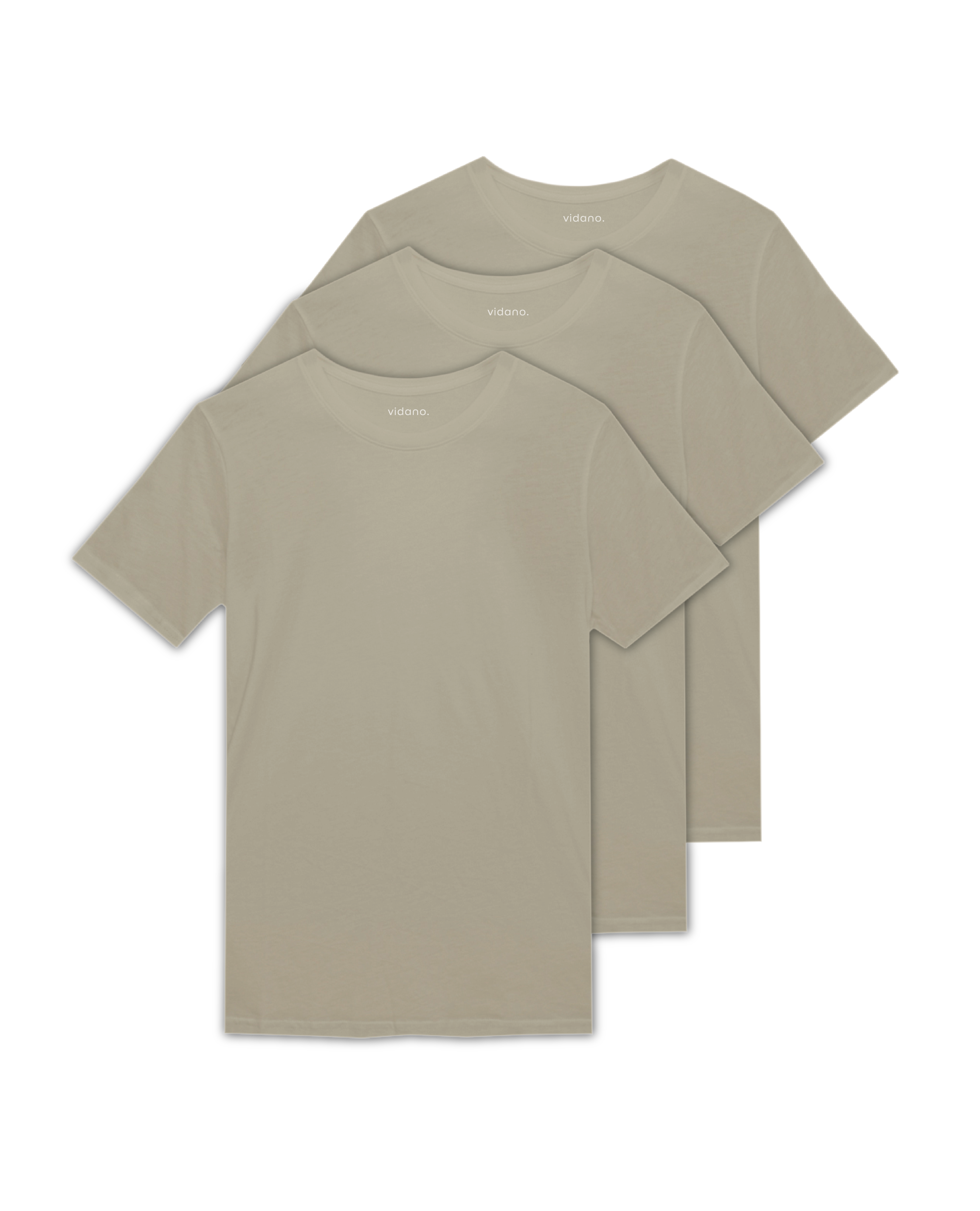 3-Pack T-Shirts Salvia Round Neck | Premium Pima Cotton Men