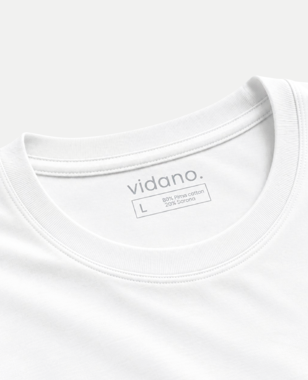 T-Shirt White Round Neck | Sorona Line Men