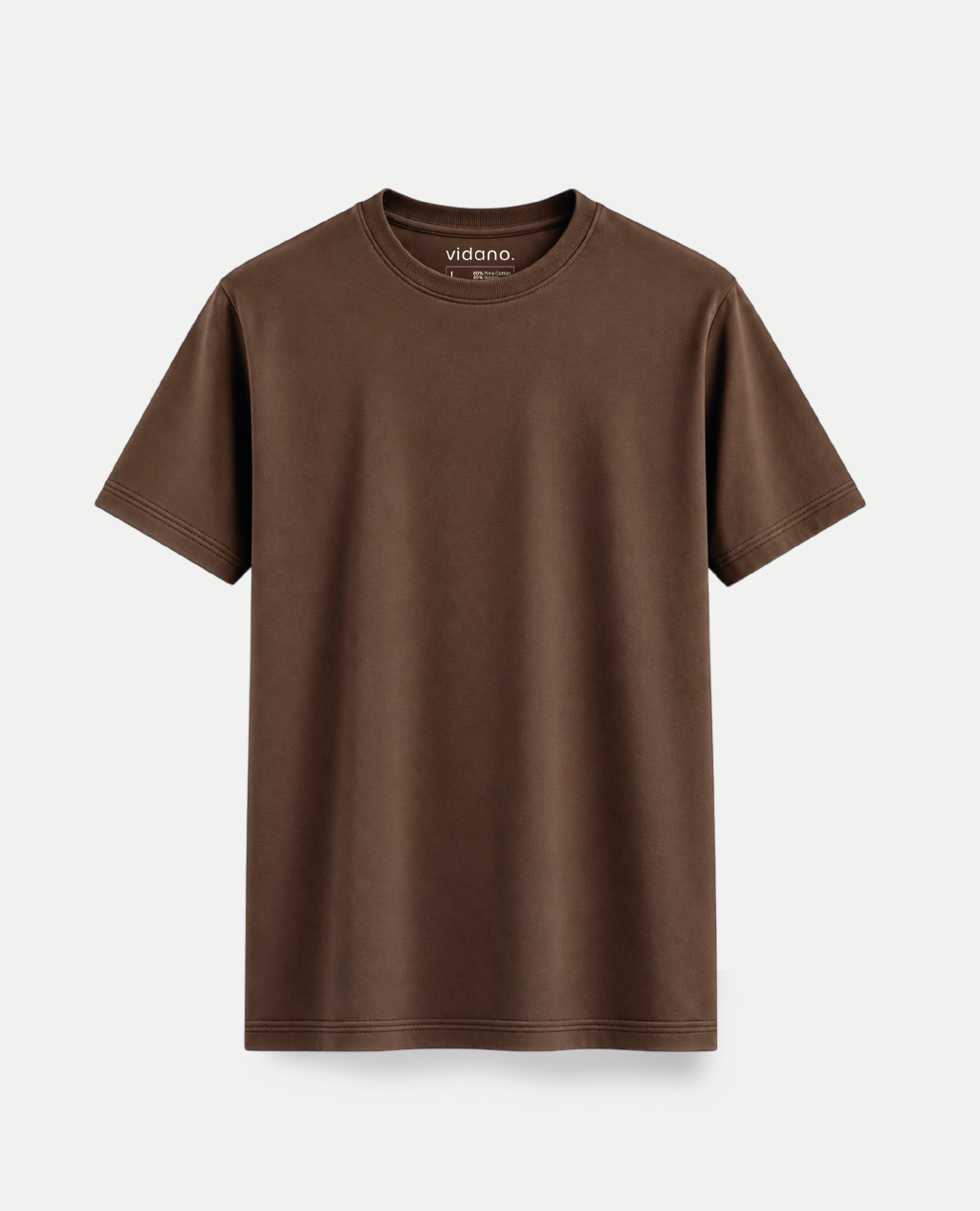 T-Shirt Dark Mocha Round Neck | Sorona Line Men