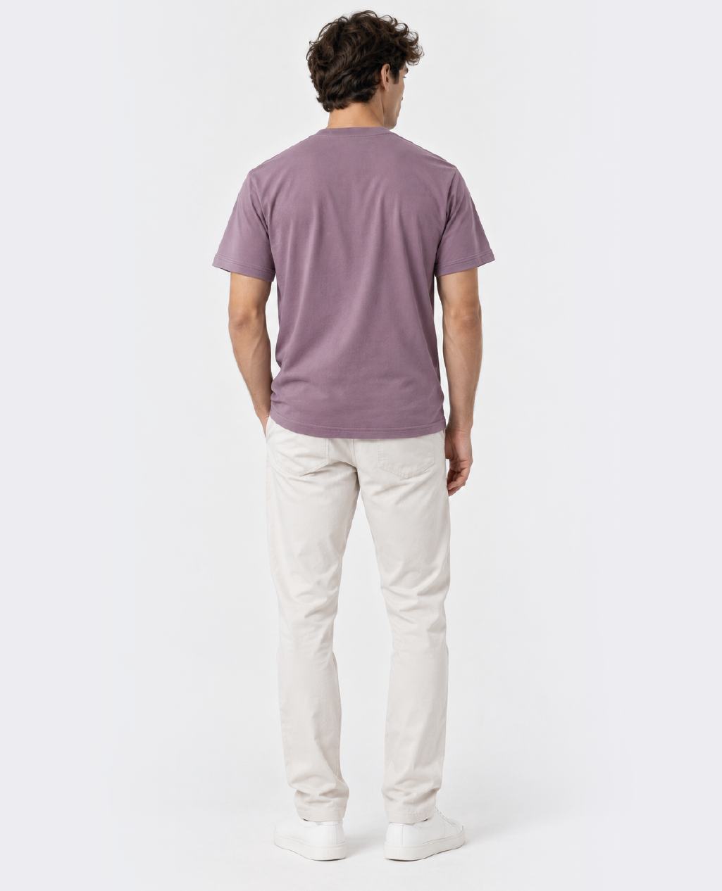 T-Shirt Dusty Mauve Round Neck | Sorona Line Men