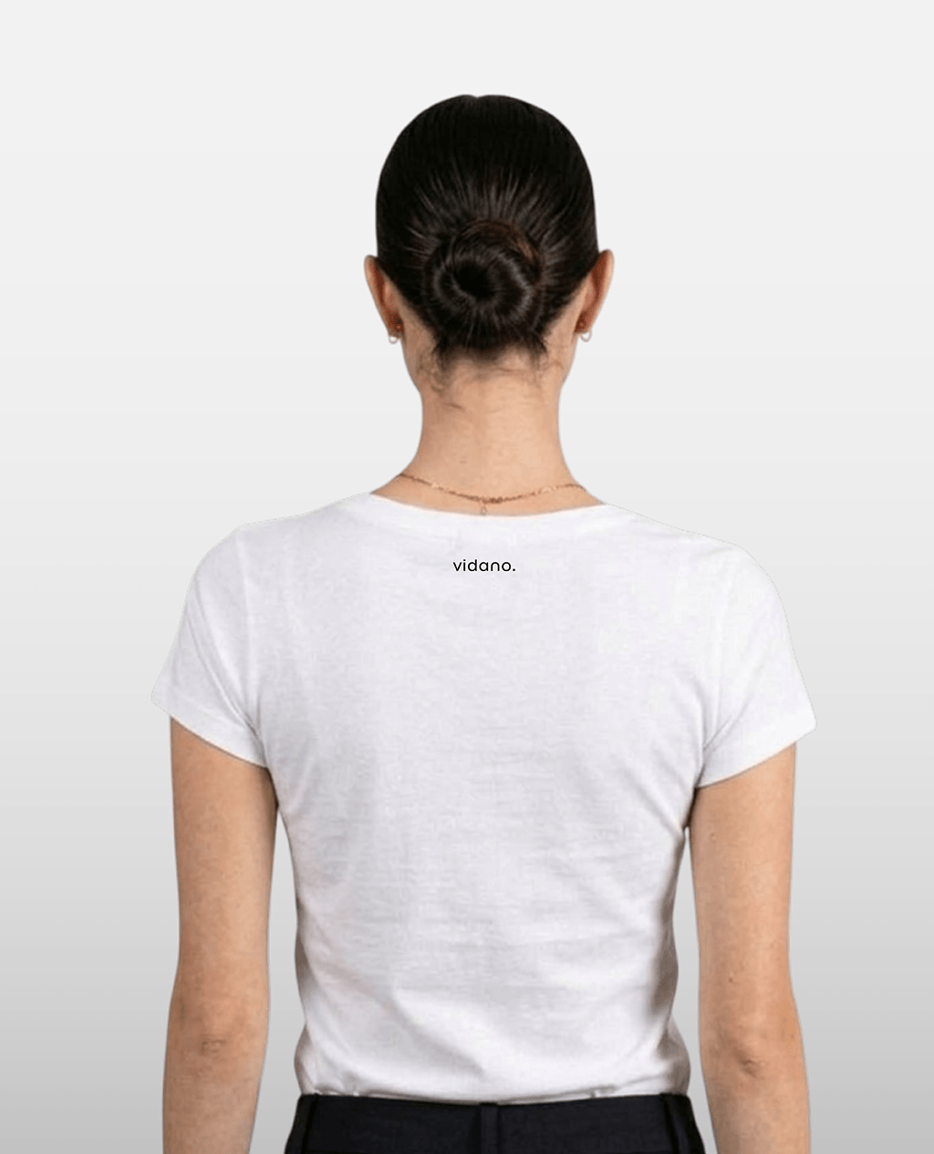 T-Shirt White Scoop Neck | Pima Cotton Women
