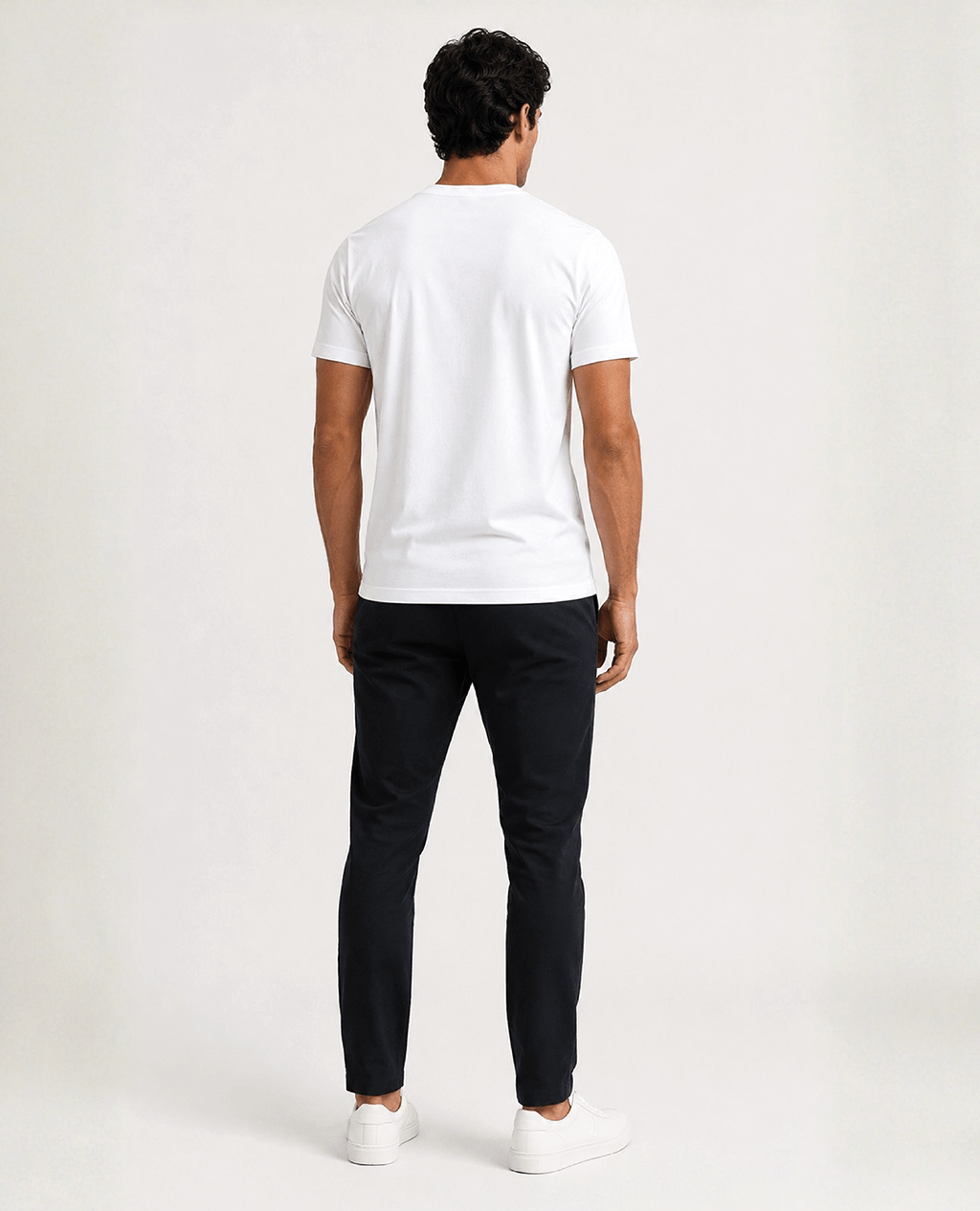 T-Shirt White Round Neck | Pima Cotton Men [PreSale]