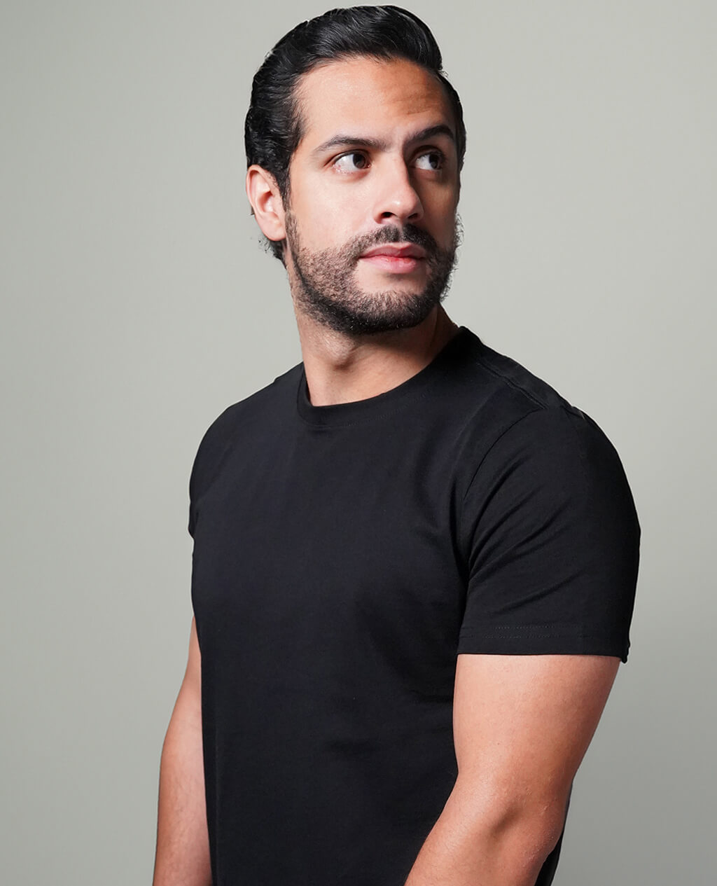 T-Shirt Black Round Neck | Pima Cotton Men [PreSale]