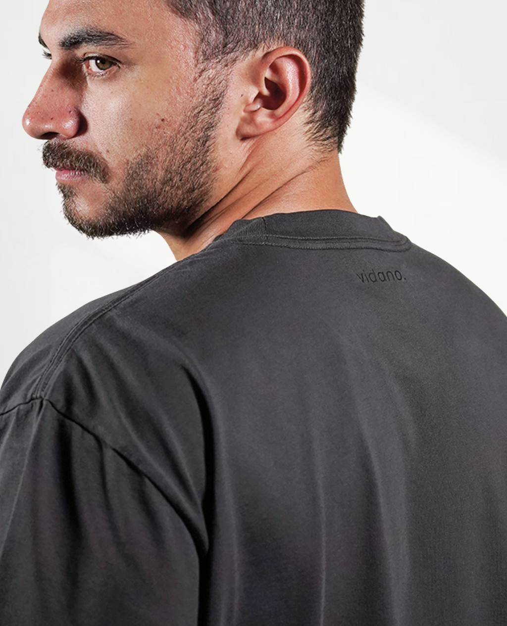T-Shirt Oversized Charcoal Mist | Pima Cotton