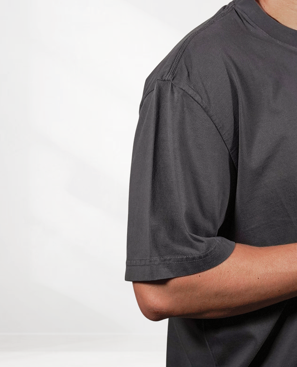 T-Shirt Oversized Charcoal Mist | Pima Cotton