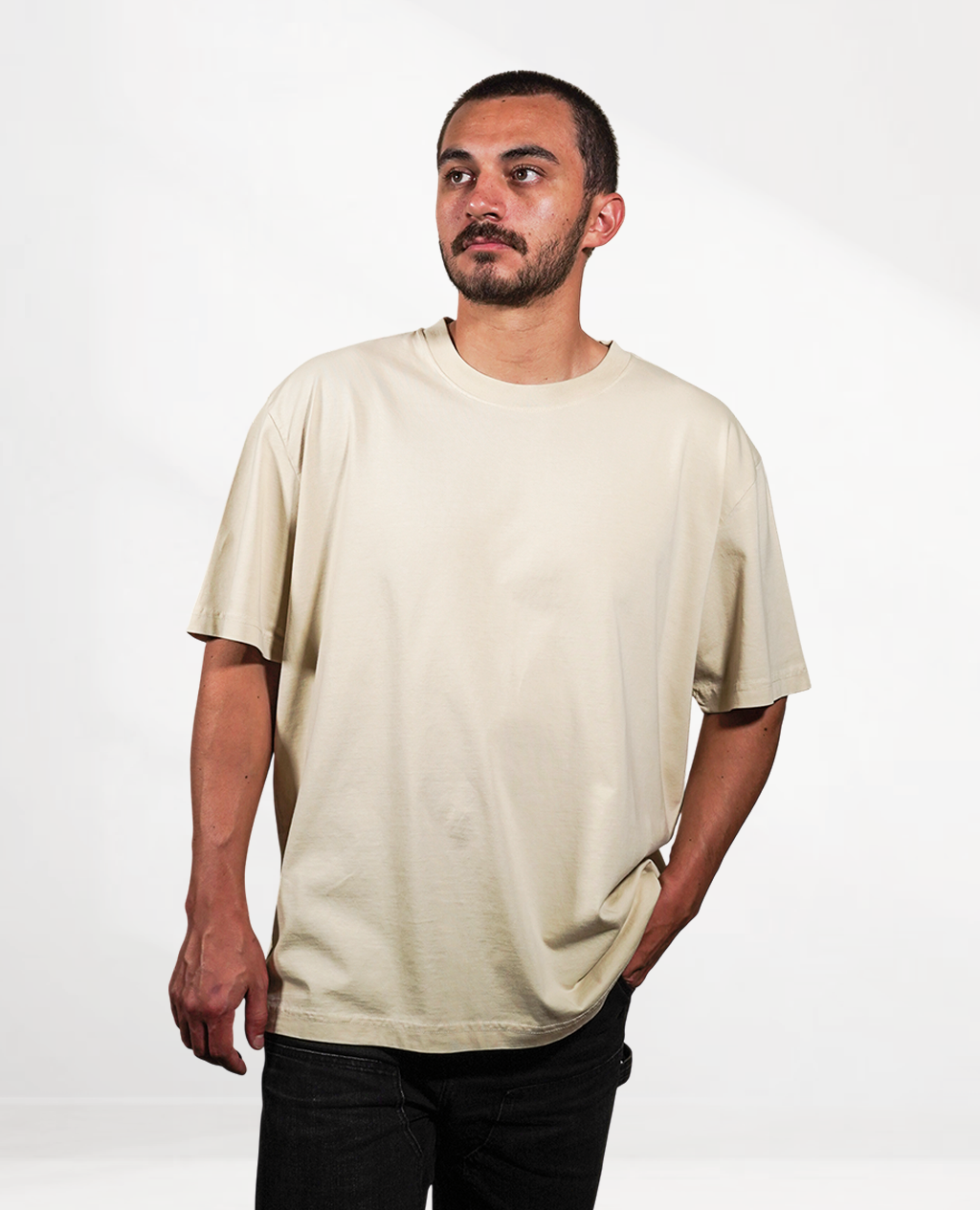 T-Shirt Oversized Sand Dune | Pima Cotton